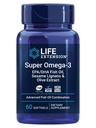 Livsforlengelse Super Omega-3 EPA/DHA Fish Oil, Sesame Lignans & Olive Extract - hjertehelse, hjernehelse, inflammasjon helsestøtte, kolesterol helsestøtte, Glutenfri, ikke-GMO, 60 Softgels