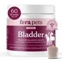 Fera Kjæledyr Blader Support - Cranberry for hunder og katter - D-Mannose & Marshmallow Root - Urin Tract Support - støtter normal urin pH - Boosts Immunity - 60 Scoops