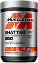 Pre Workout pulver MuscleTech Shatter Pre Workout pulver for menn og kvinner PreWorkout energi pulver drikk blande idrettsnæring pre-Workout produkter Rainbow Fruit Candy (20 serveringer)