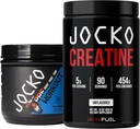 Jocko drivstoff Gym Bundle - Kreatin + Nitro pop pre trening pulver (2 Pack Bundle) 30 dagers forsyning