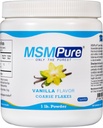 KALA Helse MSMPure Vanilla Flavored Coarse MSM Powder Flakes – US-Made MSM for felles helse, hud utseende, og hår & negle støtte – 1 lb, organisk svovel