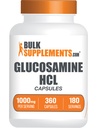 BulkSupplements.com Glucosamine HCl Kapsler - Glucosamine Supplement, ernæringskosttilskudd - Glutenfri, 2 Kapsler per servering, 360 tall (Pack of 1)