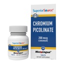 Superior Source Chromium Picolinat - Supplement Formula støtter sunn sukkermetabolisme - 500 mhg, 50 umiddelbart løse tabletter