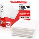 ALLELIT [Extra-Thick] 4''x4'' Steril Gauze Pad 12-Ply, 100 pakke, individuell omringet, ultraabsorbent store ikke-woven medisinsk gauze sponger for sår omsorg hjem førstehjelp Kit