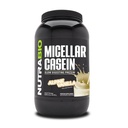 NutraBio Casein Protein pulver, Micellar Casien pulver, 25g Slow Digesting Protein, Hjelper Holde deg Full, Overnatting Muskel Recovery & Vekst, BCAA & EAA, Glutenfri, Soya Gratis, 2lb Vanilla