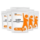 BulkSupplements.com 5-HTP pulver - 5-hydroksytryptophan, 5 HTP Supplement - 5-HTP 200mg, Mood Support Supplement - Glutenfri, 200mg per servering, 5kg (11 lbs) (Pack of 5)