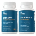 Dr. Tobias Oregano og Caprylic Acid Blend and Probiotics for kvinner - støtter gut, immune og urinhelse, ikke-GMO