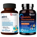 NATURE TARGET Probiotika for menn med menn Care Supplement, Glucosamine Chondroitin MSM, felles støtte Supplement, Shellfish Gratis