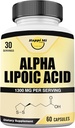 Alpha Lipoic Acid Capsules 1300 mg Per servering - 30 Serveringer per flaske - Antioksidant støtte for generell helse