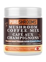 Fokus og tenk Instant Mushroom kaffe med ultra konsentrert Lion's Mane Mushroom ekstrakt for hjernen Boost - forbedre fokus, klarhet og konsentrasjon - Net Wt. 70g/2.47 oz