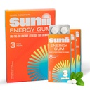 SUNII ENERGY GUM - New Quick Boost Energy & Focus - 50mg Caffeine Gum -Vitamins B6 & B12, Taurin, Vegansk, Ingen sukker, No Calorie, Fresh Mint Taste - Raskere enn Chews, Drinks, Gels & piller (24pcs)