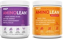 RSP NUTRITION Vegan AminoLean Pre Workout Energi (Acai 25 Serveringer) med AminoLean Recovery Post Trening Boost (Blood Orange 30 Services)