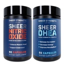 Sheer Styrke Labs Nitric Oxid + DHEA 100 mg - Nitric Oxid Supplement - Best Nitric Oxid Supplement for menn og DHEA Supplement for menn DHEA 100mg