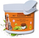 Hunde øye tørker for hunder Cat øye renere tørker katter hund øre renere hund tåre flekker fjerner tørker 100PCS 3 tommer vann tørker Hunde paw renere Pet øye tørker kjæledyr Puppy øye tørker tåre flekker fjerner hunde tørker