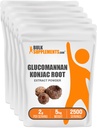 BulkSupplements.com Glucomannan pulver - fra Konjac Root Extract pulver, Glucomannan kosttilskudd - Glutenfri, 2g per servering, 1kg (Pack of 5) (11 lbs)