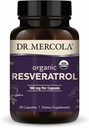 Dr. Mercola Organic Resveratrol - 100 mg Cellular & Cardiovaskulær støtte - 99,9% Trans-Resveratrol - fra japanske Knotweed - 30 kapsler (30 Serveringer)