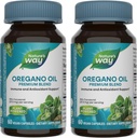 Naturens måte Oregano olje – immunstøtte Supplement* - 75-85% Carvacrol – Glutenfri – 60 Vegankapsler (2 Pack)