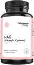 Helsom historie NAC Supplement N Acetyl Cysteine 600 mg lever, lunge- og fertilitetsstøtte | 120 kapsler | 120 serveringsforsyning