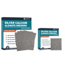 Sølvkalsiumalginat dressing(4 "x 4" 10 stk + 2 "x 2" 12 stk)