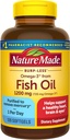 Natur laget Burp Mindre Omega 3 Fish Oil Supplements, 1200 mg, EPA DHA Omega 3 Supplement som Etyl Esters, Fiskeolje Softgels for sunn hjerte, hjerne og øyne støtte, en per dag, 120 Softgels