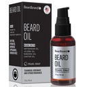Beardbrand Beard Olje til menn med Jojoba & Vitamin E - Softens Stubber, Betingelser Hud og fremmer Beard Vekst | Teakwood, Rosemary, & Citrus Scent | 2 fl oz
