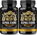 (2 Pack) Alpha X10nd Ultra for menn, offisiell mannlig formel for å opprettholde Stamina og Peak ytelse, all-naturlig blanding for ernæring og helse støtte, AlphaX10nd Supplement anmeldelser (120 kapsler)