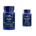 Life Extension Super Ubiquinol CoQ10 med forbedret Mitochondrial støtte, ubiquinol CoQ10 & Super Omega-3 EPA / DHA Fish Oil, Sesame Lignans & Olive Extract - Omega 3 Supplement