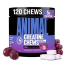 Animal Creatine Chews Tabletter - Forbedret Kreatin Monohydrat med AstraGin for å forbedre absorpsjon, Sea Salt for lagt pumper, Delicious og behagelig Chewable Tabletter - Grape