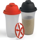 SIGNORA WARE Shaker flasker | 17-Ounce plast proteinshake flaske for måltid erstatning rister og smoothies, drikke, blanding salade kjole og sauer, Margarita, og mer | 2 Pack