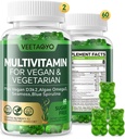 Vitamin D3 + K2-1000IU D3 90mcg K2 - Multivitamin for vegetarianere og voksne w/Algae Omega-3,Iron,Metyl B12,Seamoss,Iodin for bein,Muscle,Energy,Imunitetsstøtte- sukkerfri, Glutenfri,120 greve