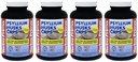 Yerba Prima Psyllium Huss Caps - 180 caps (pakke med 4) - Naturlig fiber Supplement - Ikke-GMO Glutenfri