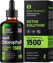 Klorofyll flytende dråper - Body Deodorizing Supplement, Naturlig energi Boost, Organisk Klorofyll Fast Absorbing Vegansk flytende klorofyll - Boost Oxygen & Intern Deodorant, Detox flytende oksygendråper