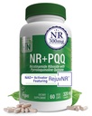 Helse Thru Ernæring NAD + Aktivator ® NR med PQQ ® 300mg Nikotinamid Riboside + 20mg PQQ ® Mitokondria Maximor ® Ikke-GMO ® Pakke med 60