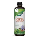 Naturens måte Organic Flax Oil Super Lignan, kaldt presset, og uraffinert, 24 Fl Oz