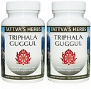 Triphala Guggul Herbal Supplement, Ayurveda Herbal Kosttilskudd, Digestiv helse og støtte, Triphala pulver Kapsler, 240 Count (2 Pack), 25 års Premium Service