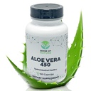 Aloe Vera 450 Kapsler Organic | Non-GMO Aloe Vera Pills | Laget med USDA Organic Aloe Vera Supplement | Digestive & Joint Support Supplement