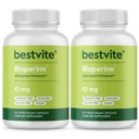 Bioperin 10 mg (240 vegetariske kapsler) (120 x 2) - Ingen stearates - Vegan - Ikke GMO - Glutenfri - Absorpsjon Enhancer