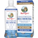 MaryRuth Organics Fluid Nighttime Multimineral | Ingen Melatonin | Bedtime Rutine | Magnesium Citrat | Kalsium | Zinc | Vitamin D3| Tilgjengelig i 4 Flavors - Vegansk | Sukkerfri | Glutenfri | 32 Oz