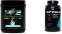 PRE JYM X - Shockwave Preworkout og Omega JYM Fish Oil 2800mg DHA EPA DPA Hjerne Hjerne felles støtte 120 Softgels