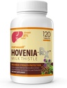 NANOWELL Hovenia-RX Melk Thistle - Liver Support Supplement med 80% Silymarin Melke Thistle Seed Extract - 120 tabletter, 30 dagers forsyning
