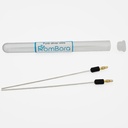 Rent sølv Wire med kontakt 99.99% Renseri | Certifikat Inkludert | 9999 | 12GA 6" | Fra Bora Colloidal Silver Generator Wires
