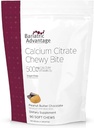 Bariatrisk Fordel Kalsium Citrat Chewy Bites 500 mg - høy absorberbar & Digestible - vitamin D3 - lett Chewable Kalsium Supplement - Peanut Butter sjokolade - 90 greve