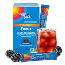 Supplement fokus Sugar Gratis kosttilskudd Drink Blande med Ashwagandha, Lion's Mane, B vitaminer B1 B2 B3 B5 B6 B12, for kognitiv ytelse og klarhet BlackBerry, 21 dagers levering