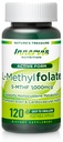 Bioaktiv Folat (L-5-MHF 1000mcg, Folate 1700mcg) – Hjerne- og Mood-støtte, Easy-to-Swallow, 120 Vegkapsler