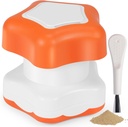 Johnbee Pill Crusher, Pill Grinder Fin pulver ekstremt fin. Lagringssammenligning. Pill Crushers for eldre, familie og kjæledyr. Silikon kanter. Grind Flere piller på én gang - Rengjøringsbørste (Orange)