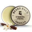Striking Viking Beard Balm for menn - Leave i Beard Conditioner - Styling Balm laget med naturlig avledet Beard Butter, Argan & Jojoba Olier (2 Ounce (pakke med 1), Vanilla)