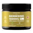 VINATURA Berberine 1500mg - Berberine Supplement med Ceylon kanel, Max Potency Berberine HCL - 90 kapsler