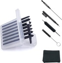 (4 pakker) Høreapparat Wax Guard filtre (32 enheter) Erstatning Wax Cerumen Stop Wax Trapper for Fonak, Widex, Unitron og Resound - 5 stykker Høreapparat Rengjøring Kit Tilbehør med bære saken