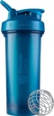 BlenderBottle Classic V2 Shaker flaske perfekt for proteinshake og pre trening, 28-Ounce, Ocean Blue