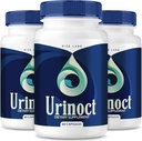 Rise Labs (3 Pakke) Urinokt Prostate Supplement, Urinokt Blader Helse, Avansert Urinokt Prostate Funksjon Formula, Urinoc Organic Herbal Blande Vurderinger, Urinokt Prostate Flush for Flow (180 Kapsler)